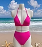 bikini,  sólido ,  hebilla,trajes de baño